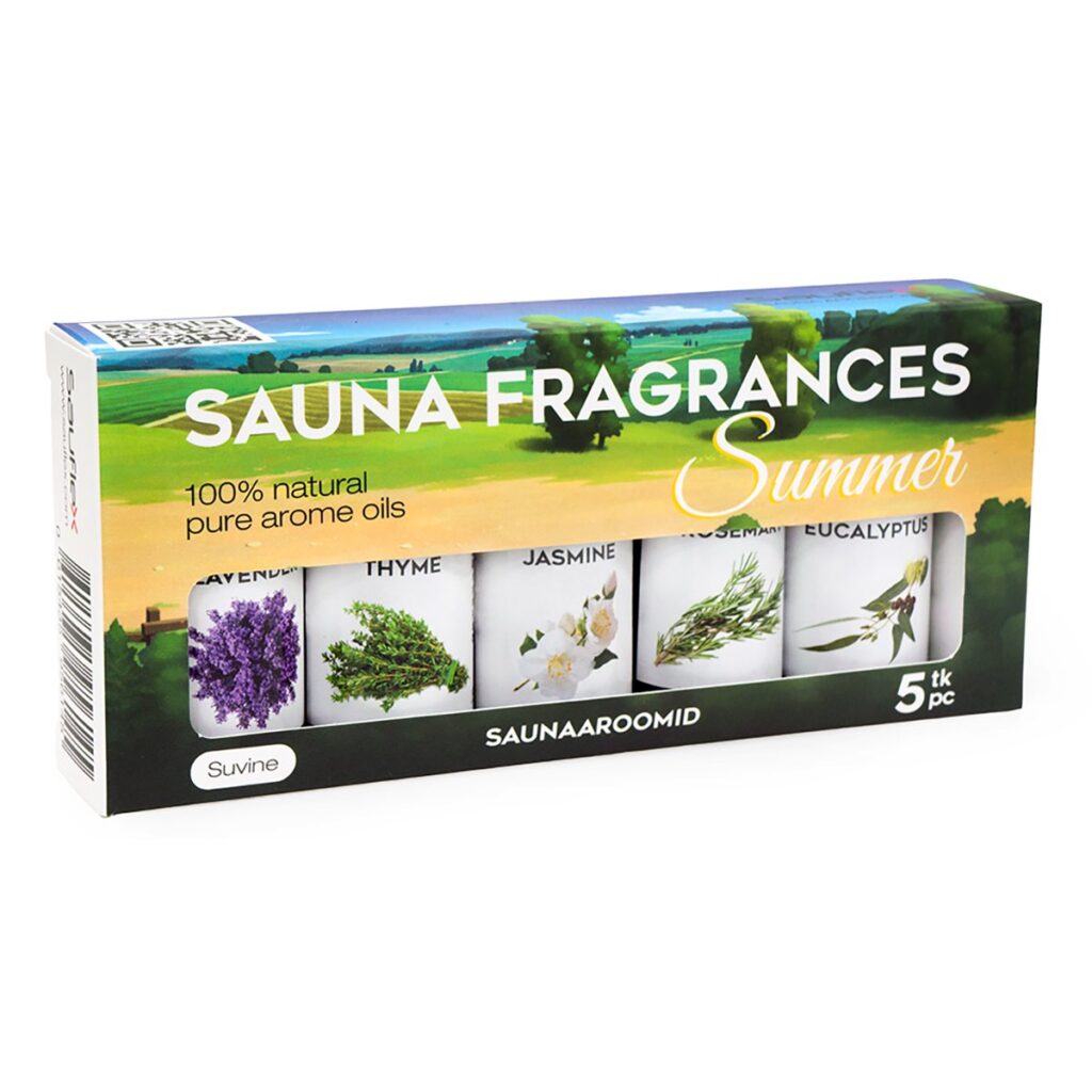 Winter essential oils for sauna, 5x15ml