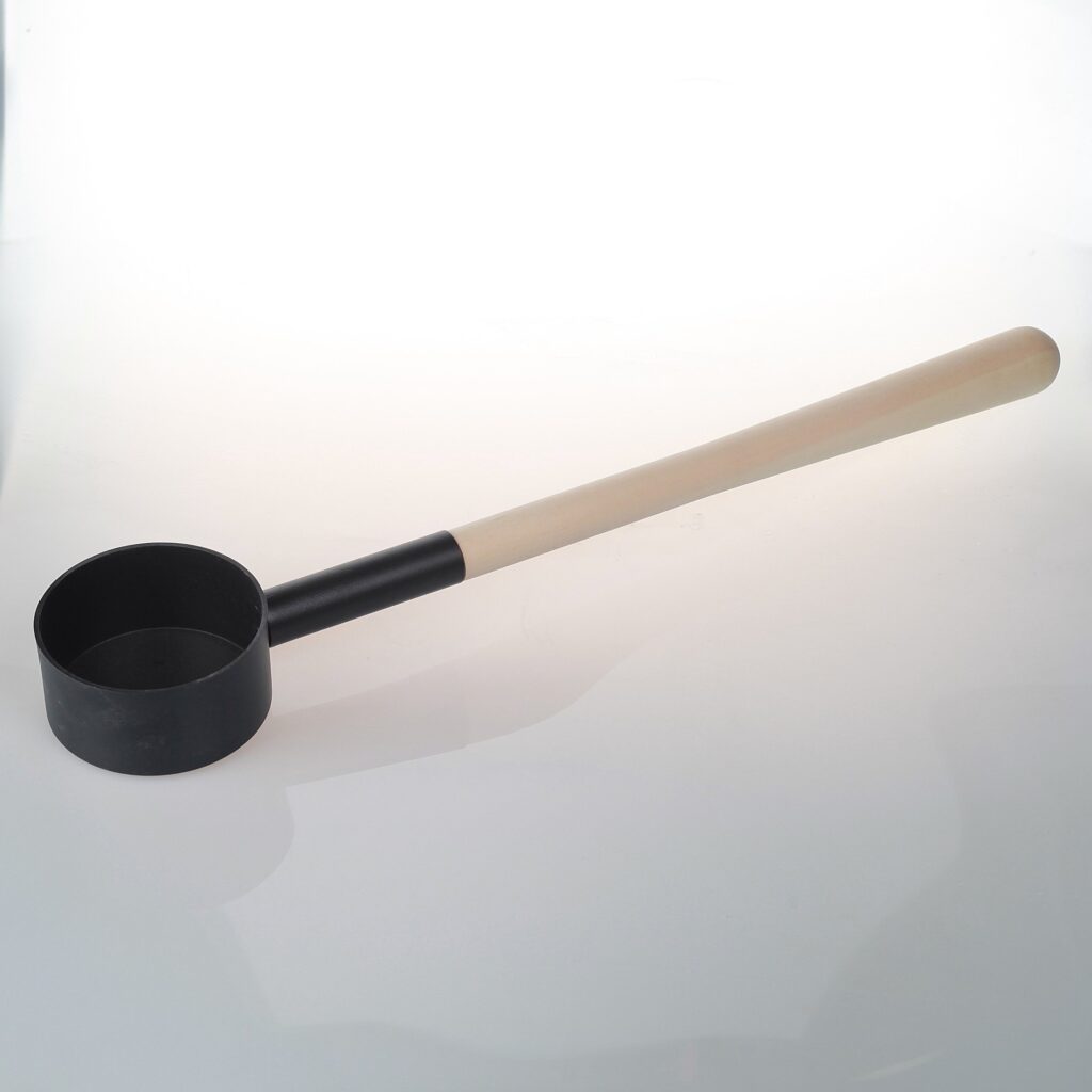 Black ladle, 53cm