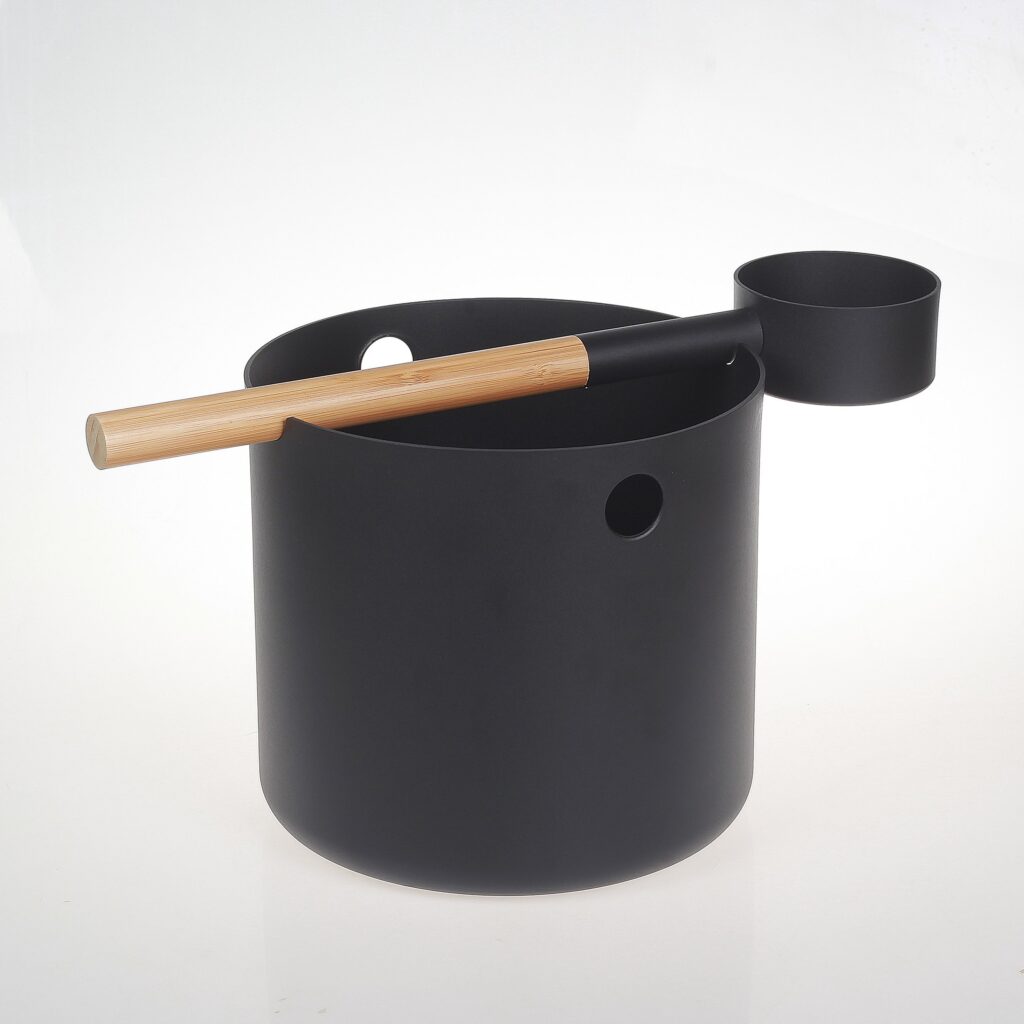 Aluminum bucket and ladle set