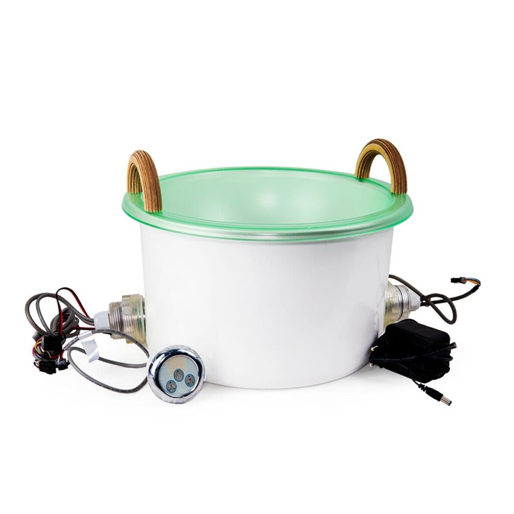 Sauna bucket with RGB LED backlight, 5L